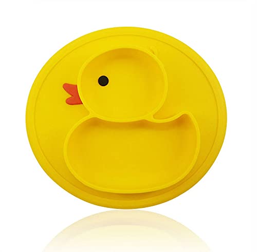 SNOWIE SOFT Silicone Feeding Plate with Suction for Baby Toddler, Portable Non Slip Suction Plates for Children Babies and Kids BPA Free Baby Dinner Plate SNOWIE SOFT Silicone Feeding Plate with Suction for Baby Toddler, Portable Non Slip Suction Plates for Children Babies and Kids BPA Free Baby Dinner Plate